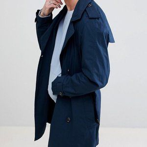 Navy trench coat